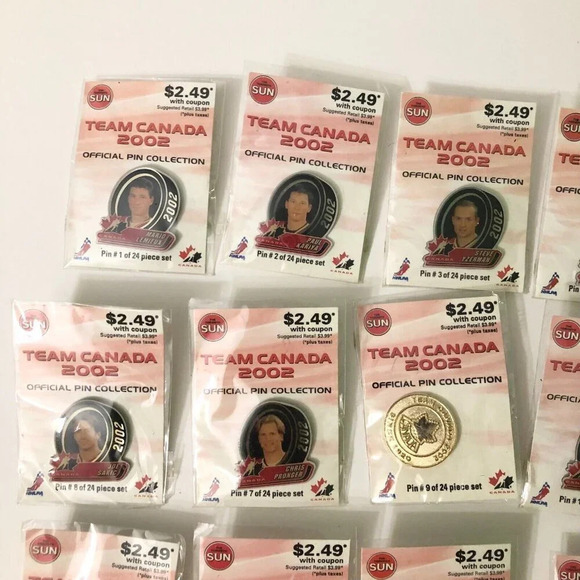 2002 Team Canada  Hockey Team Official Pin Collection Toronto Sun - Picture 2 of 16